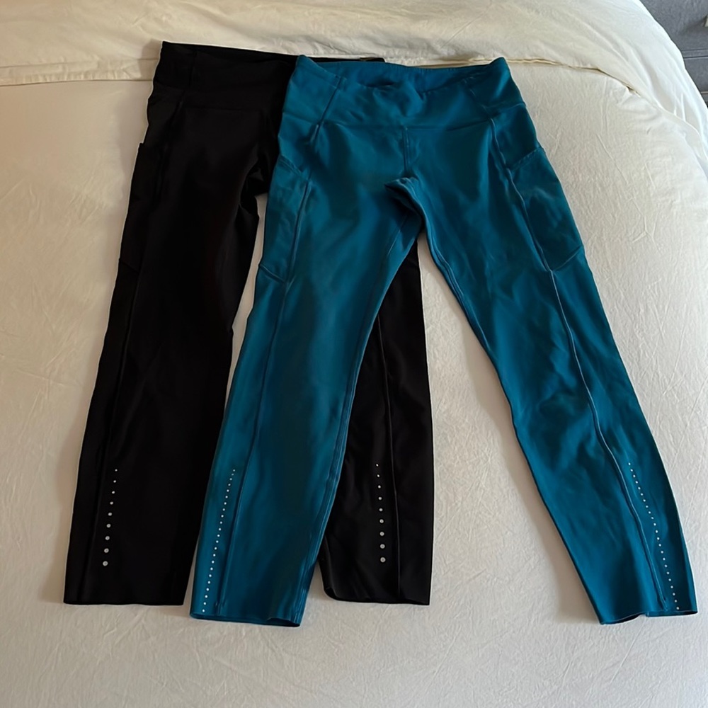 Lululemon fast and free tights. Two for one! 💕
